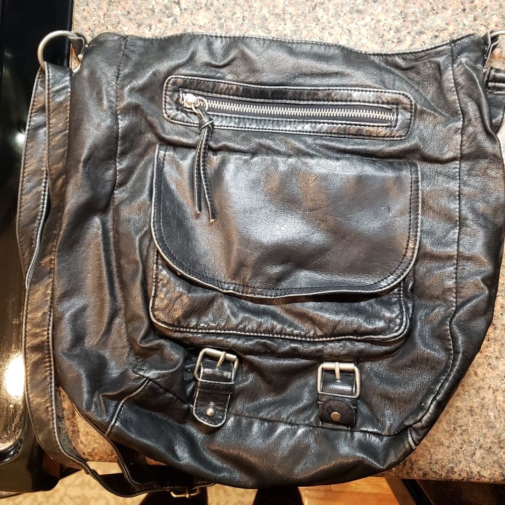 Black cross body purse